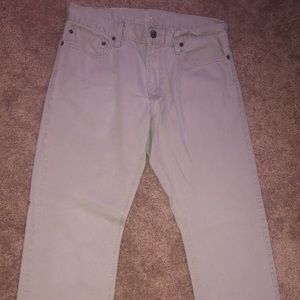 Denizen slim straight beige jeans